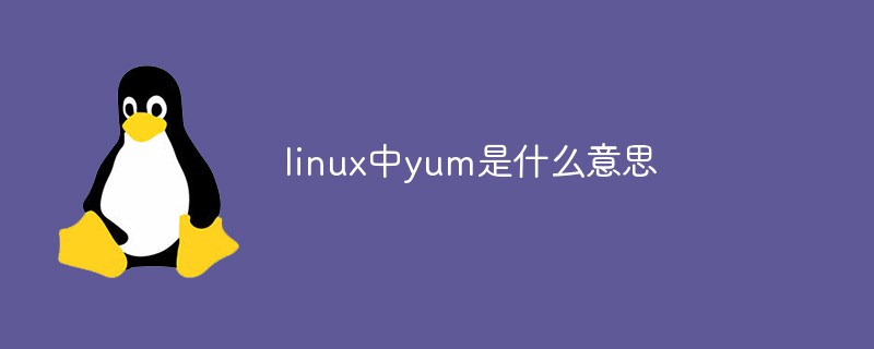 linux中yum是什么意思