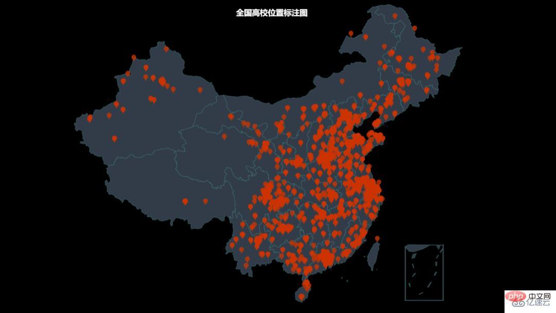 怎么用Python展示全国高校的分布情况