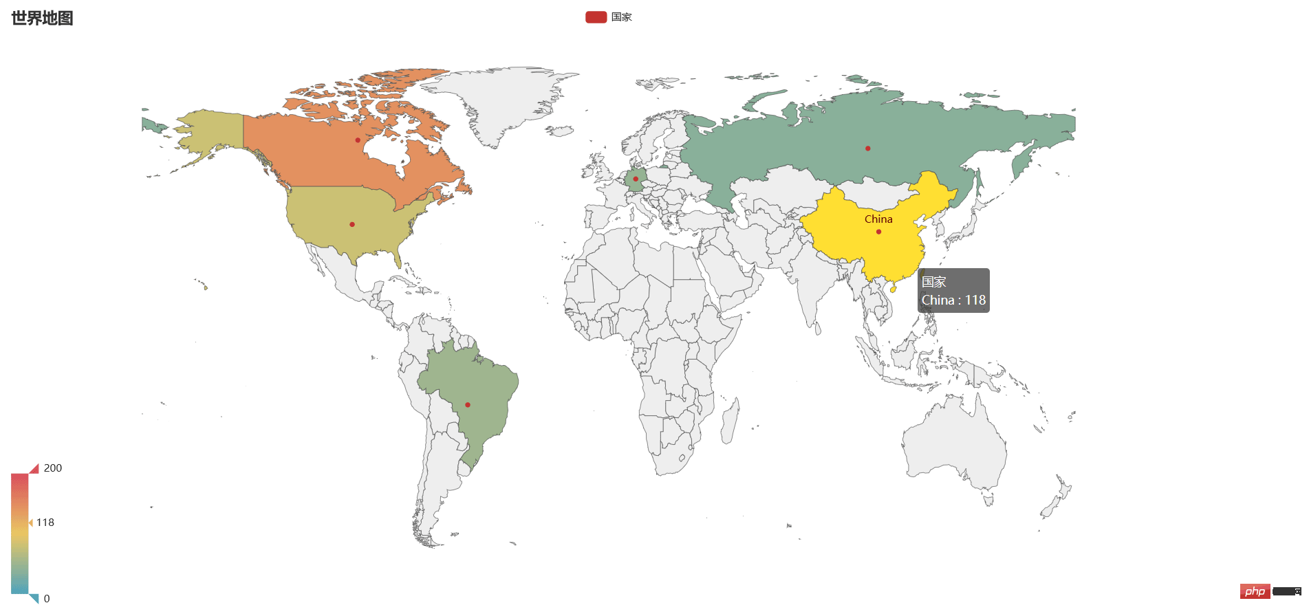 Python中怎么使用pyecharts绘制地理图表