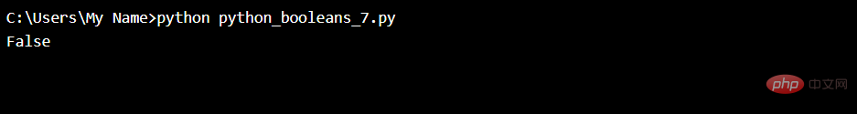 Python布尔值实例代码分析