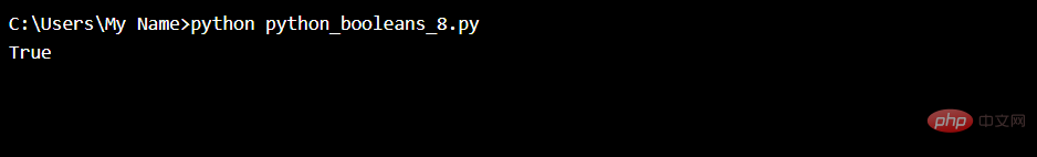 Python布尔值实例代码分析