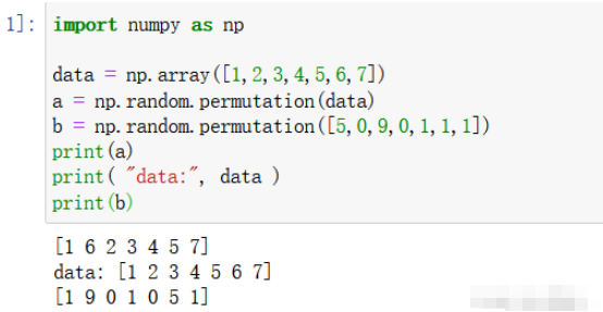 python中的np.random.permutation函数怎么使用