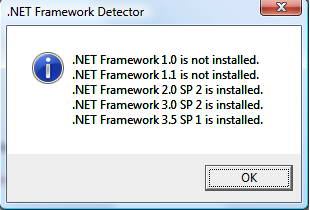 .NET Framework Detector