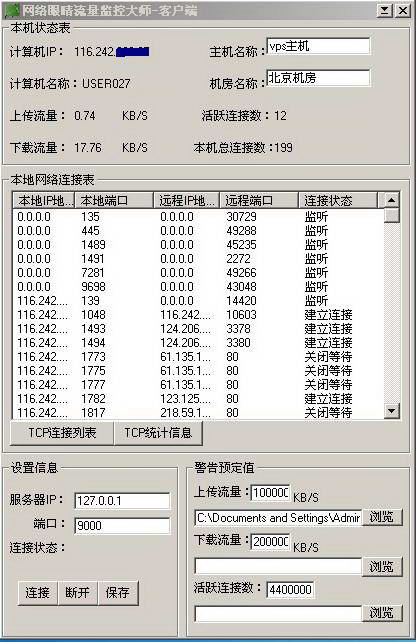 网络眼睛服务器流量监控大师