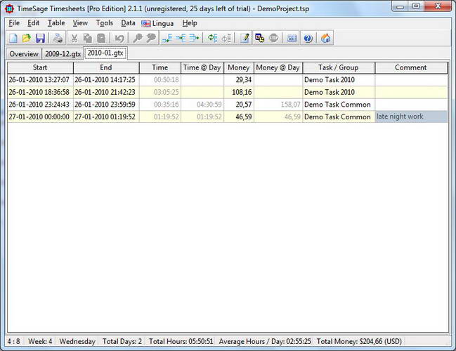 TimeSage Timesheets Free Edition