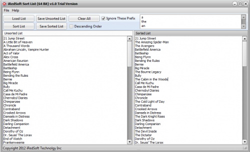 iRedSoft Sort List (64 Bit)