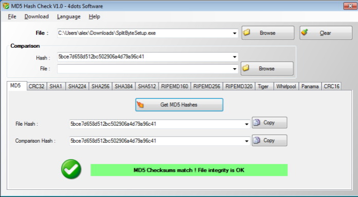 MD5 Hash Check pro