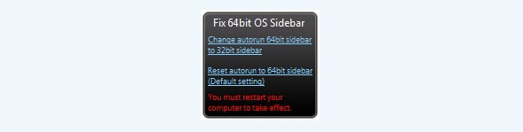 Fix 64 bit sidebar