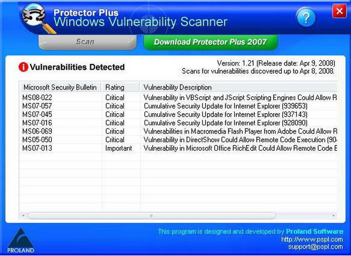 Windows Vulnerability Scanner