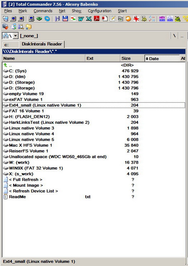 DiskInternals Reader for TC