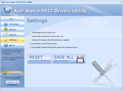 Acer Aspire 5532 Drivers Utility