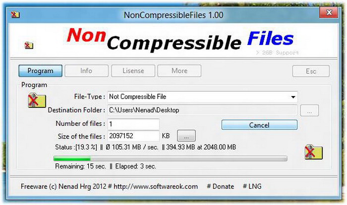 NonCompressibleFiles Portable(64bit)