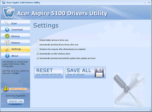 Acer Aspire 5100 Drivers Utility