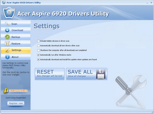 Acer Aspire 6920 Drivers Utility