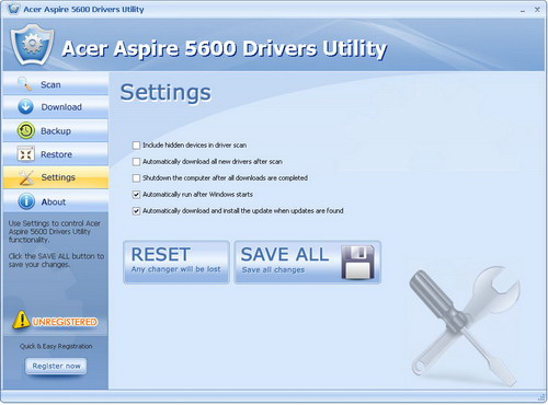 Acer Aspire 5600 Drivers Utility