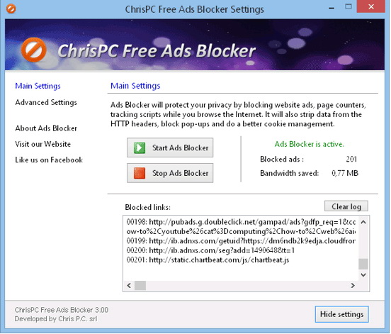 ChrisPC Free Ads Blocker