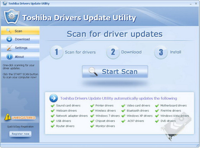 Toshiba Drivers Update Utility