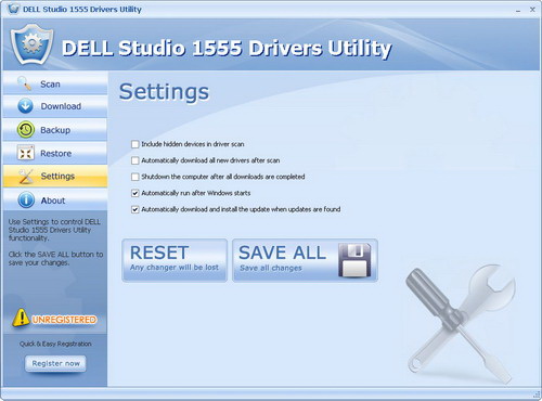 DELL Studio 1555 Drivers Utility