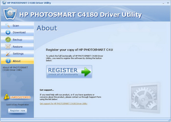 HP PHOTOSMART C4180 Driver Utility