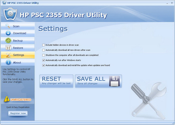 HP PSC 2355 Driver Utility