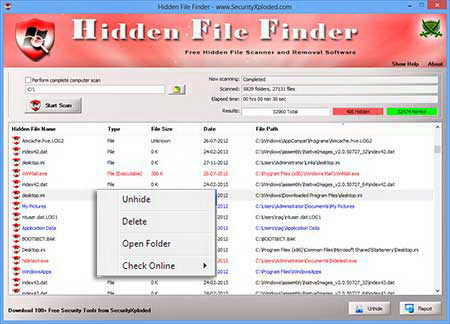 Hidden File Finder