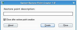 Portable Restore Point Creator