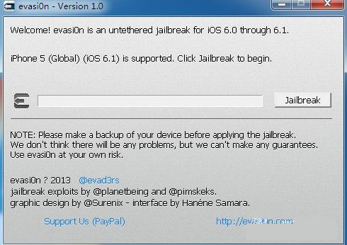 iOS6.1完美越狱工具