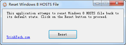 win8hosts修改工具ResetWindows