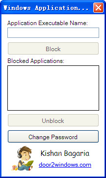 Windows Application Blocker