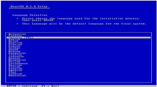 克隆操作系统ReactOS