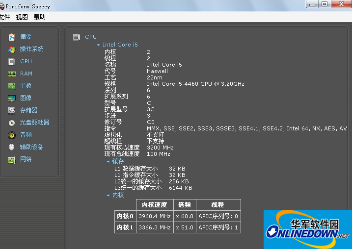 Piriform Speccy32-64位版(电脑配置检测软件)