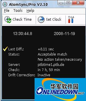 AtomSync Pro自动校正电脑的时间
