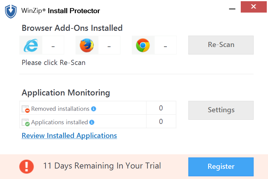 WinZip Install Protector