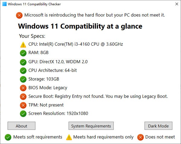 Windows 11 Compatibility Checker(win11升级检测工具)