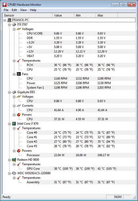 HWMonitor Pro For x64