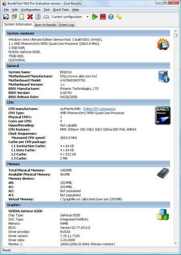 PassMark BurnInTest Standard(32bit)