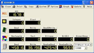 电脑硬件测试软件(HDBENCH)