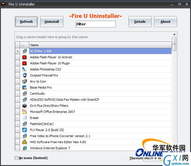 Fire U Uninstaller