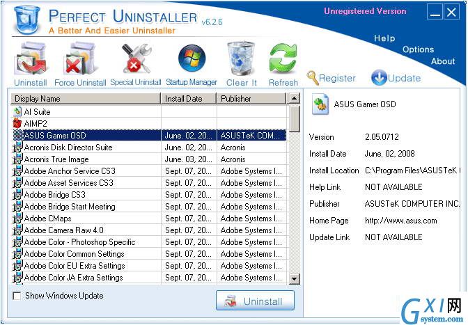 Perfect Uninstaller Software