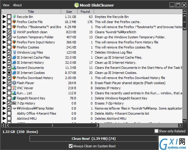 Moo0 Disk Cleaner