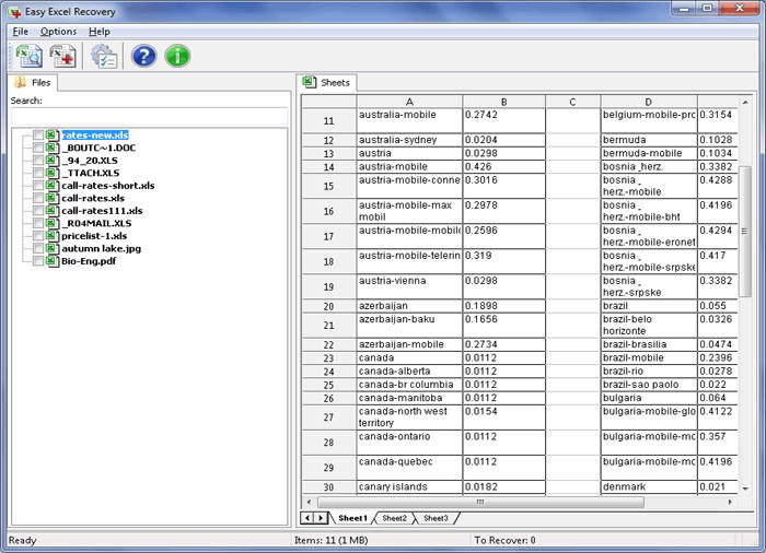 Easy Excel Recovery