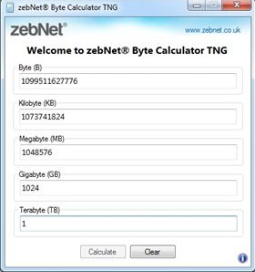 Byte Calculator