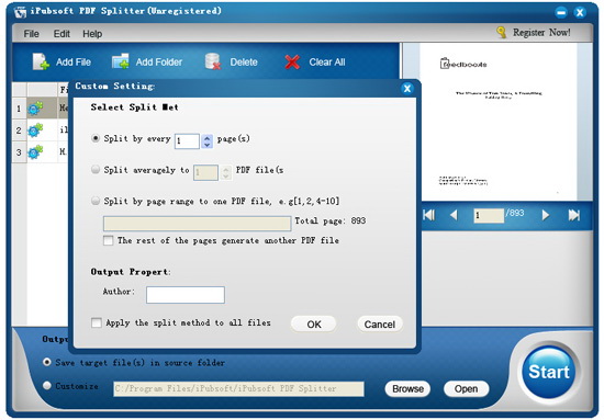 iPubsoft PDF Splitter
