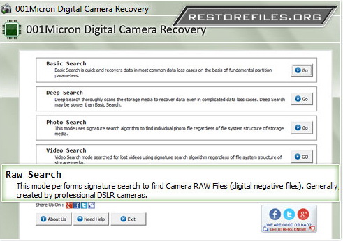 Digital Camera Restore