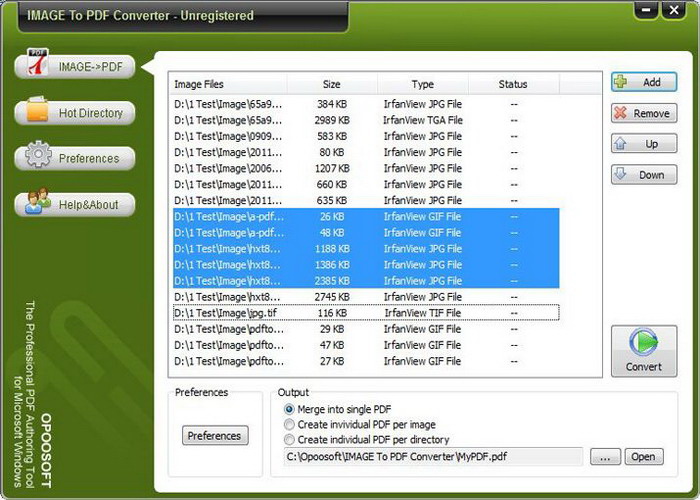 Opoosoft IMAGE To PDF Converter