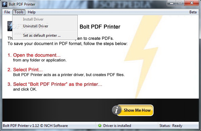 Bolt PDF Printer