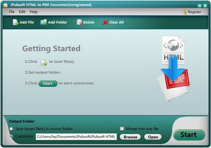 iPubsoft HTML to PDF Converter