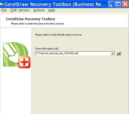 Recovery Toolbox for CorelDRAW