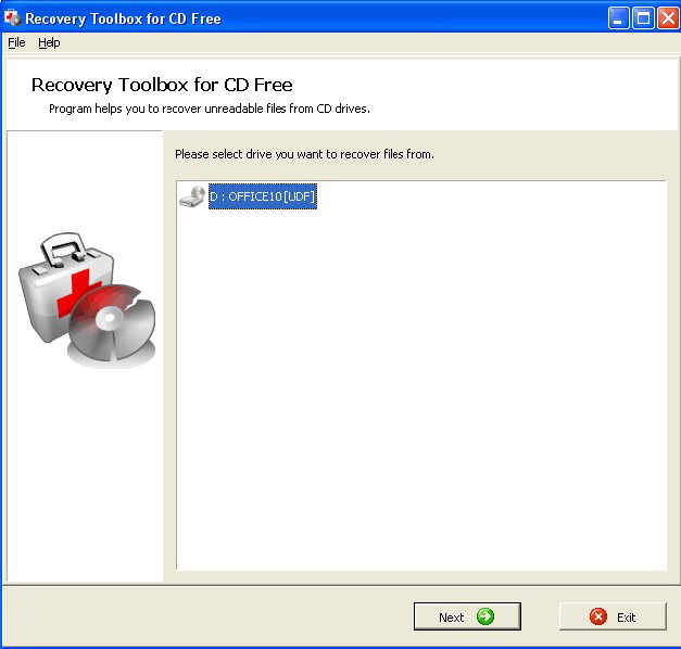 Recovery Toolbox for CD Free