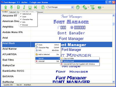 Font Manager